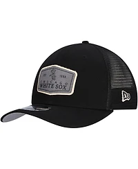 New Era Men's Black Chicago White Sox Labeled 9SEVENTY Stretch-Snap Adjustable Hat