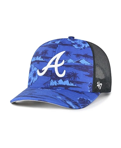 '47 Brand Men's Blue Atlanta Braves Fiji Trucker Adjustable Hat