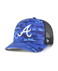 '47 Brand Men's Blue Atlanta Braves Fiji Trucker Adjustable Hat
