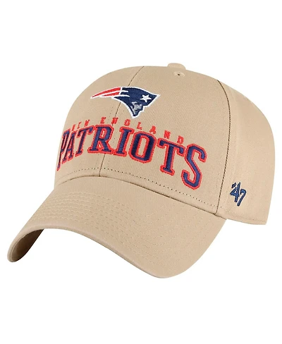 '47 Brand Men's Khaki New England Patriots Powell Mvp Adjustable Hat
