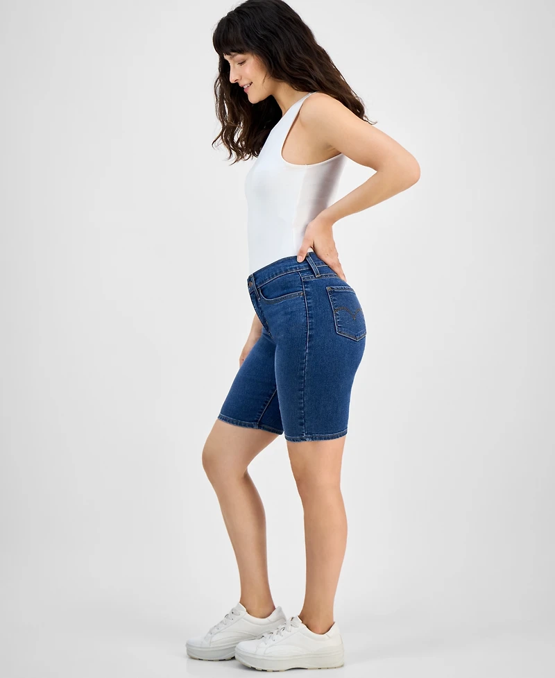 Levi's Women's Mid-Rise Shaping Bermuda Shorts