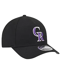 New Era Men's Black Colorado Rockies 9FORTY M-Crown Adjustable Hat