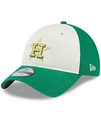 New Era Men's White/Green Houston Astros 2024 St. Patrick's Day 9TWENTY Adjustable Hat