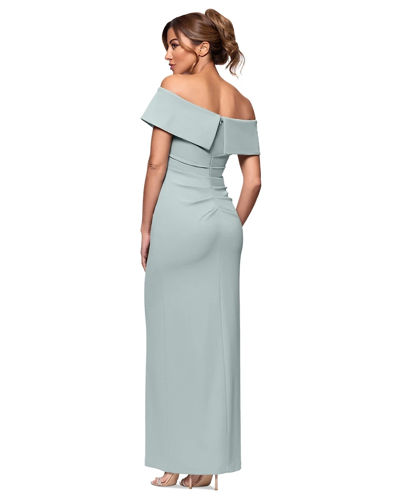 Xscape Off-The-Shoulder Gown