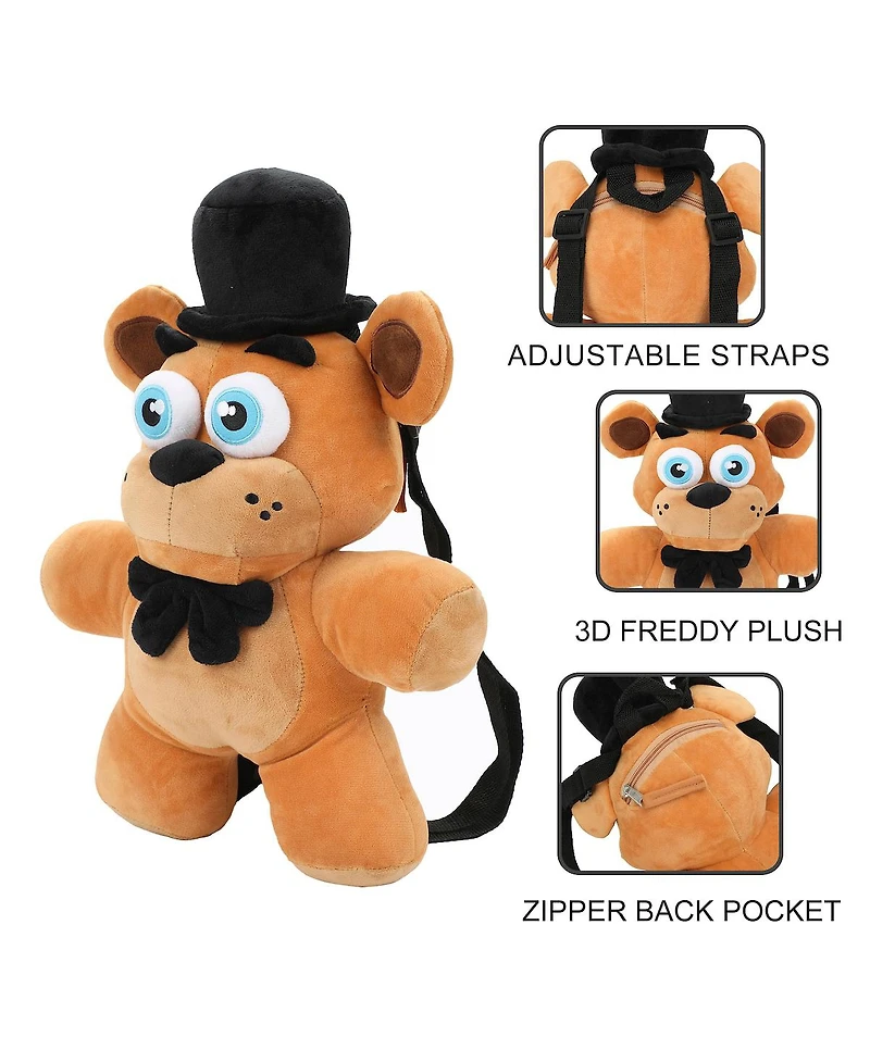 Five Nights At Freddy's Freddy Fazbear Plush Mini Backpack