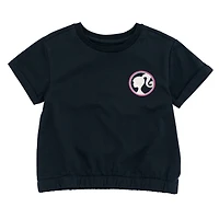 Barbie Toddler Girls T-Shirt and Crop Top Shorts Outfit Set