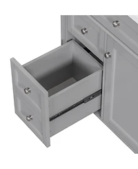 Streamdale 30" Modern Bathroom Vanity Single Sink, 2 Drawers, Tip-out