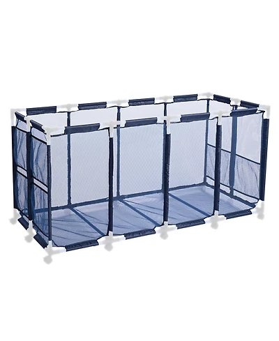Yescom Mesh Cover Replacement for Mesh Pool Storage Bin Rolling Cart Blue