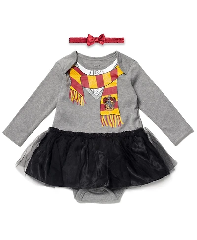 Harry Potter Hermione Baby Girls Dress and Headband Newborn to Infant