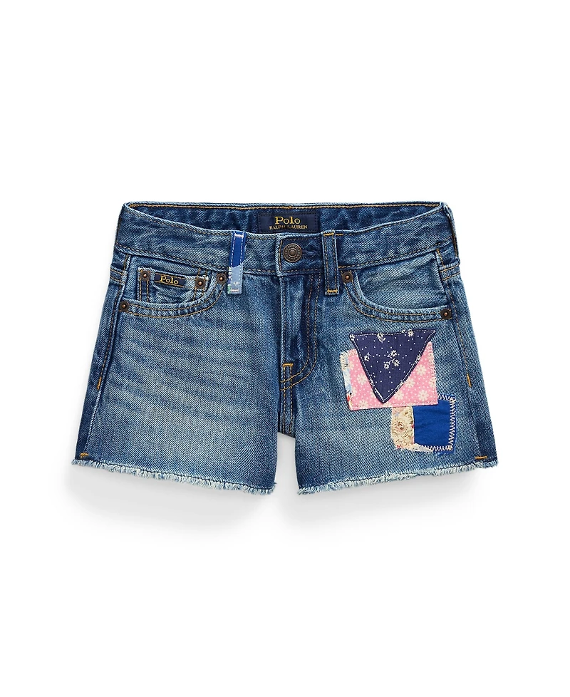 Polo Ralph Lauren Toddler and Little Girls Distressed Denim Shorts