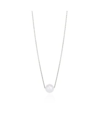 The Lovery Single Pearl Necklace White Gold