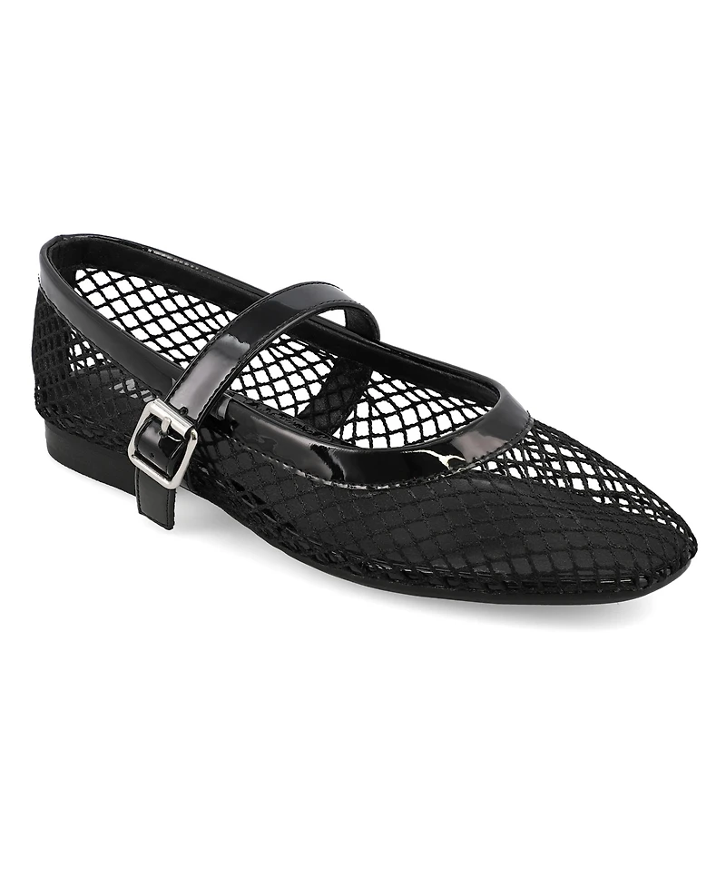 Mia Women's Rayza Mary-Jane Round Toe Flats