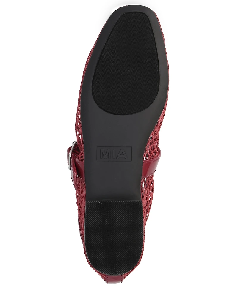 Mia Women's Rayza Mary-Jane Round Toe Flats