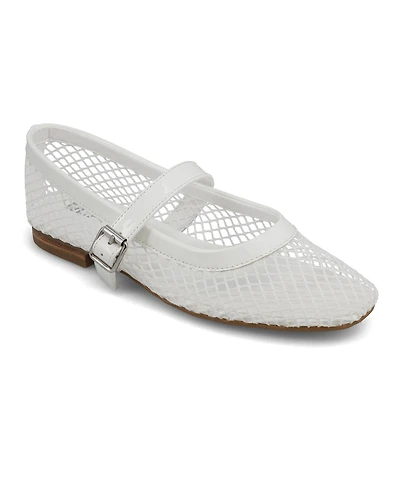Mia Women's Rayza Mary-Jane Round Toe Flats
