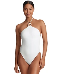 Lauren Ralph Lauren Women's Macrame-Ring One Piece Swimsuit