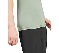 adidas Women's Training Moisture-Wicking Logo V-Neck T-shirt