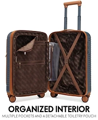 Elle Escape 22.5" Expandable Carry-On Suitcase with Front Laptop Pocket