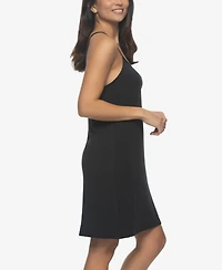 Felina Women's Elysees Sleeveless Satin V-Neck Chemise