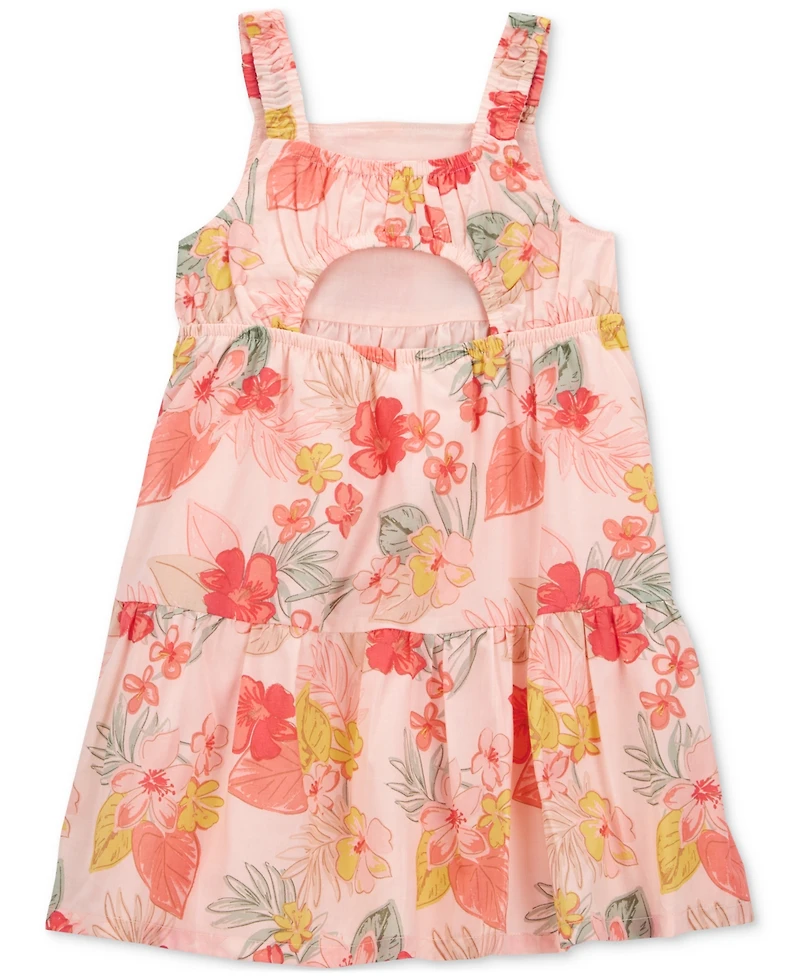 Carter's Toddler Girls Cotton Floral-Print Tiered Dress