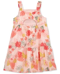 Carter's Toddler Girls Cotton Floral-Print Tiered Dress