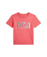 Polo Ralph Lauren Toddler and Little Boys Madras-Logo Jersey T-Shirt