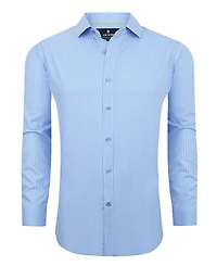 Tom Baine Men's Four Way Stretch Plaid Button Down Dress Shirt