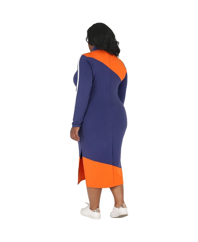 Poetic Justice Plus Athleisure Drawstring Turtleneck Midi Dress