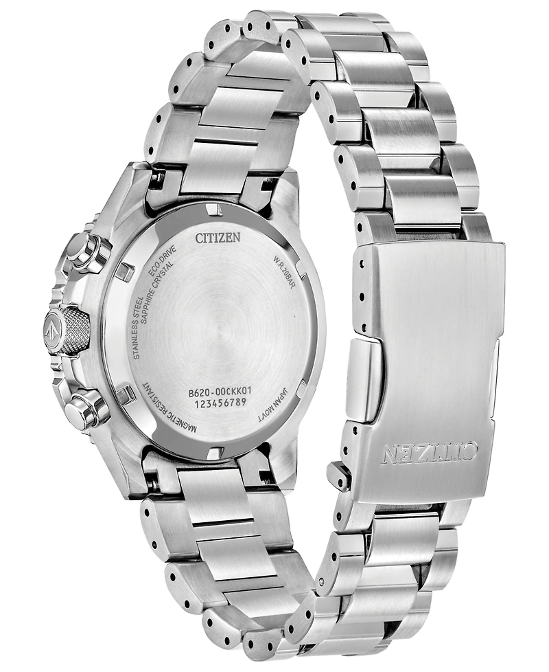 Citizen Men's Promaster Air Navihawk Silver-Tone Stainless Steel Bracelet Watch 40mm