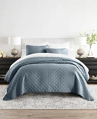 ienjoy Home Diamond Stitch 3-Pc. Lightweight Quilt Set, Full/Queen
