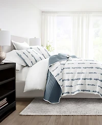 ienjoy Home Shibori Reversible 3-Pc. Lightweight Quilt Set, Full/Queen