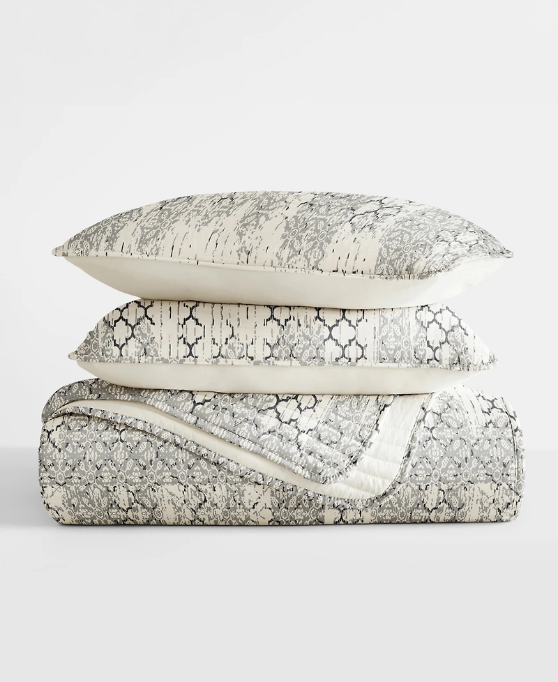 ienjoy Home Distressed Aztec Reversible 3-Pc. Lightweight Quilt Set