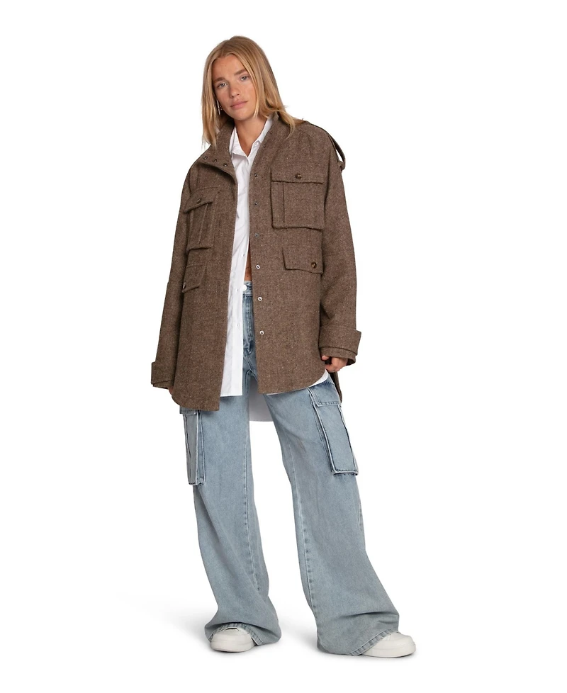Belle & Bloom Women's All My Love Wool Overshirt