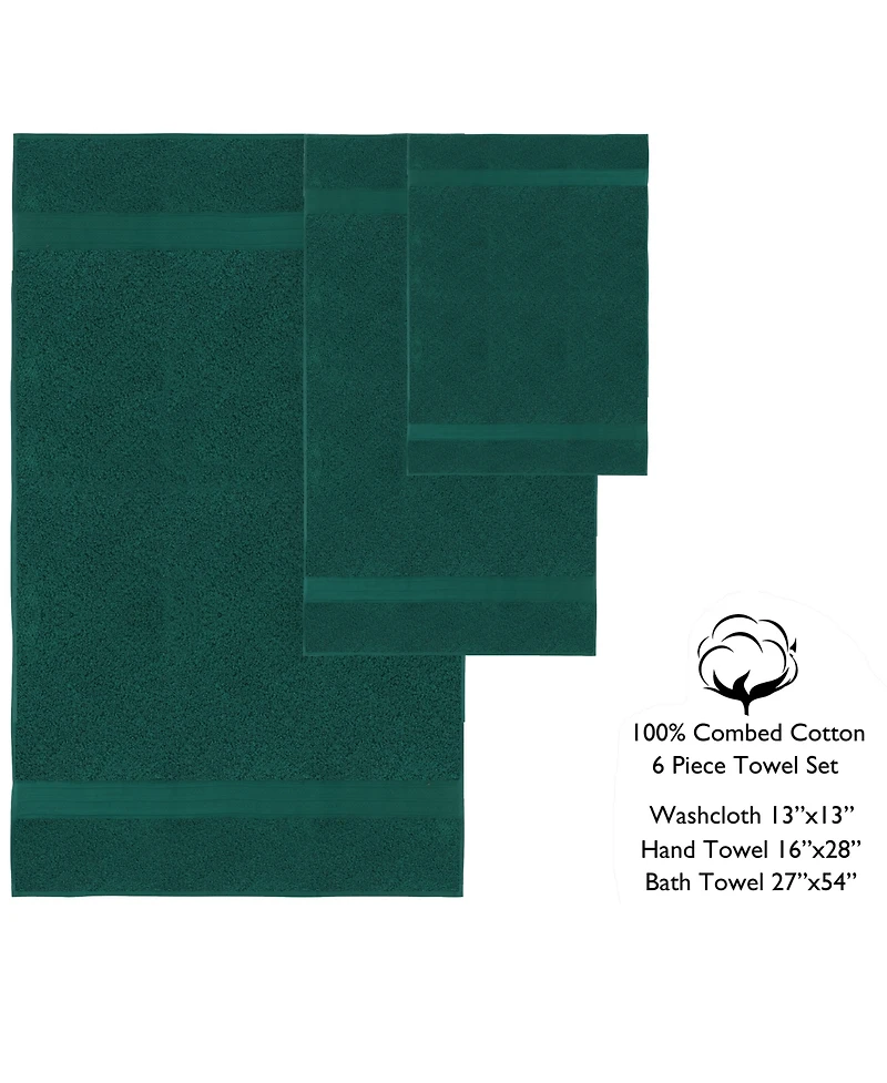 Feather & Stitch, Ny Luna 6-Pc. Bath Towel Set