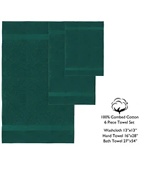 Feather & Stitch, Ny Luna 6-Pc. Bath Towel Set