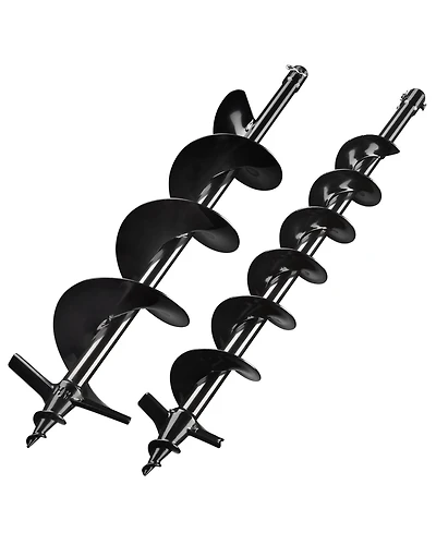 Yescom 4" 6" Earth Auger Bit Kit Bulb Planter Tool for Planting Flower Fence Post Spiral Hole Digger Gardening Project