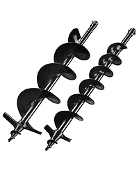 Yescom 4" 6" Earth Auger Bit Kit Bulb Planter Tool for Planting Flower Fence Post Spiral Hole Digger Gardening Project