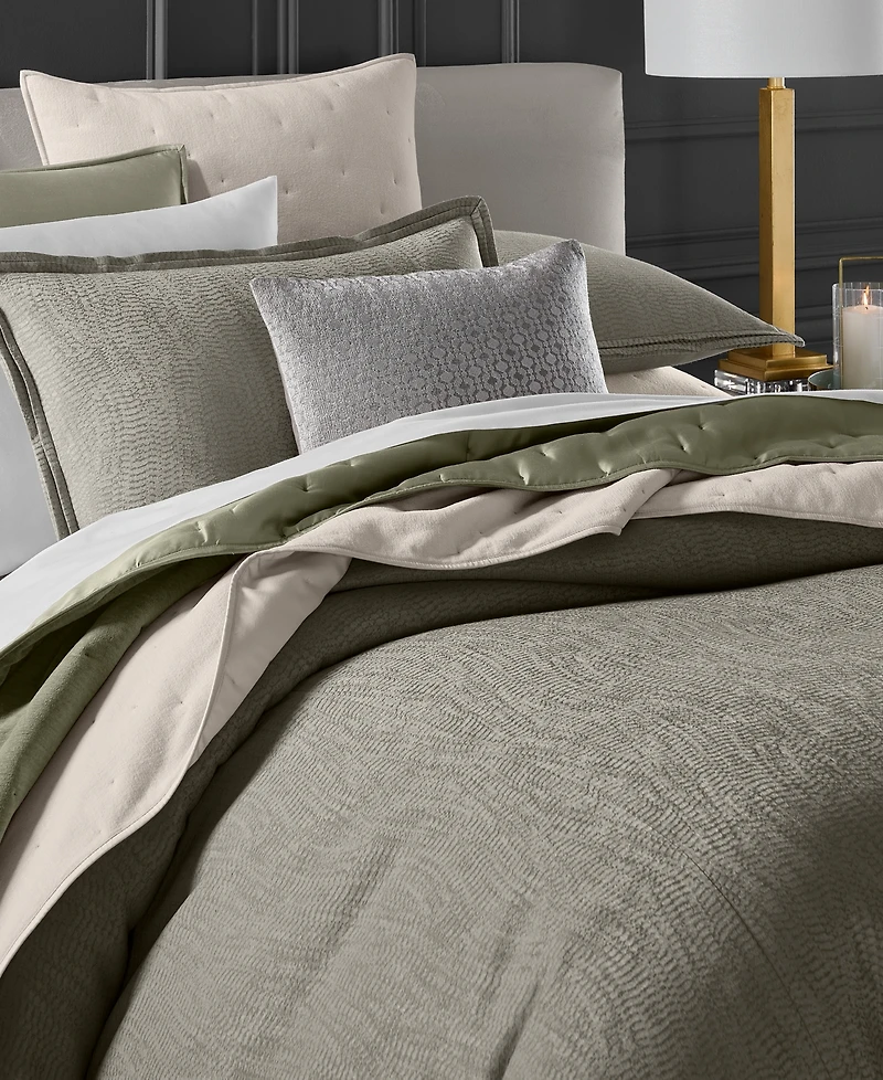 Hotel Collection Chrome Geo Decorative Pillow, 18" x 18", Exclusively at Macy's