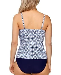 Island Escape Womens Paradise Underwire Tankini Top Tummy Control Bottoms Exclusively At Macys