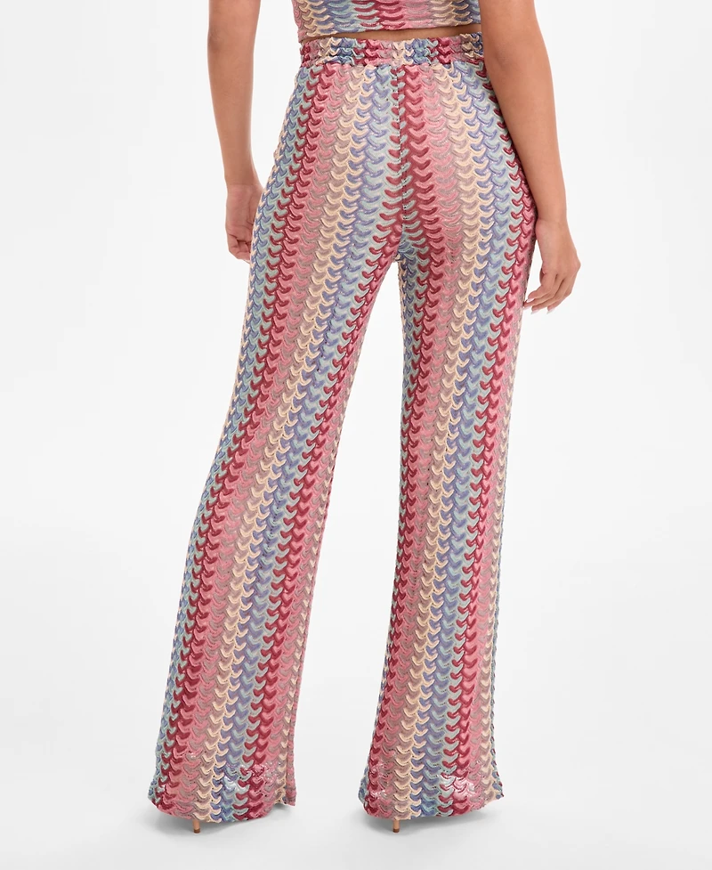 Guess Women's Fearne Knit Wide-Leg Pants