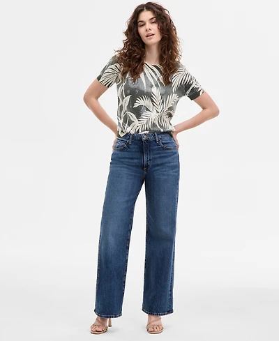 Guess Women's High-Rise Wide-Leg Jeans