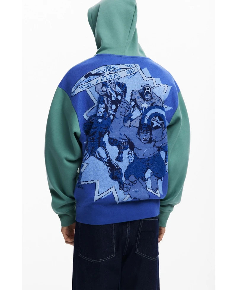Desigual Men's Marvel zip-up sweatshirt