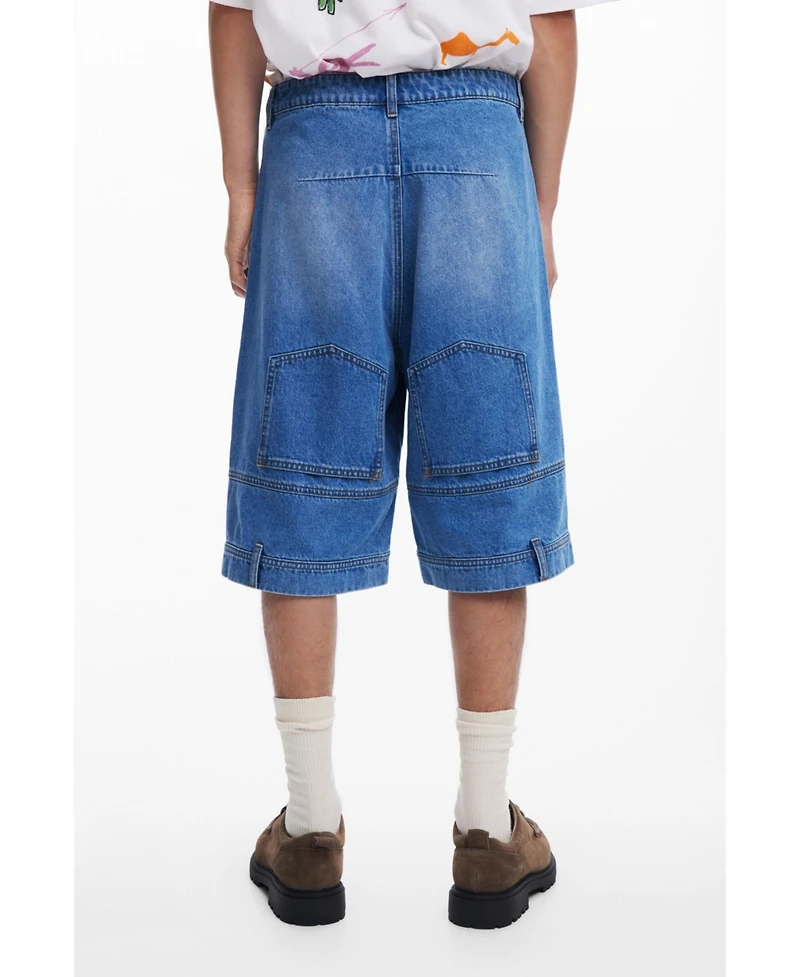 Desigual Men's Upcycling denim Bermuda shorts