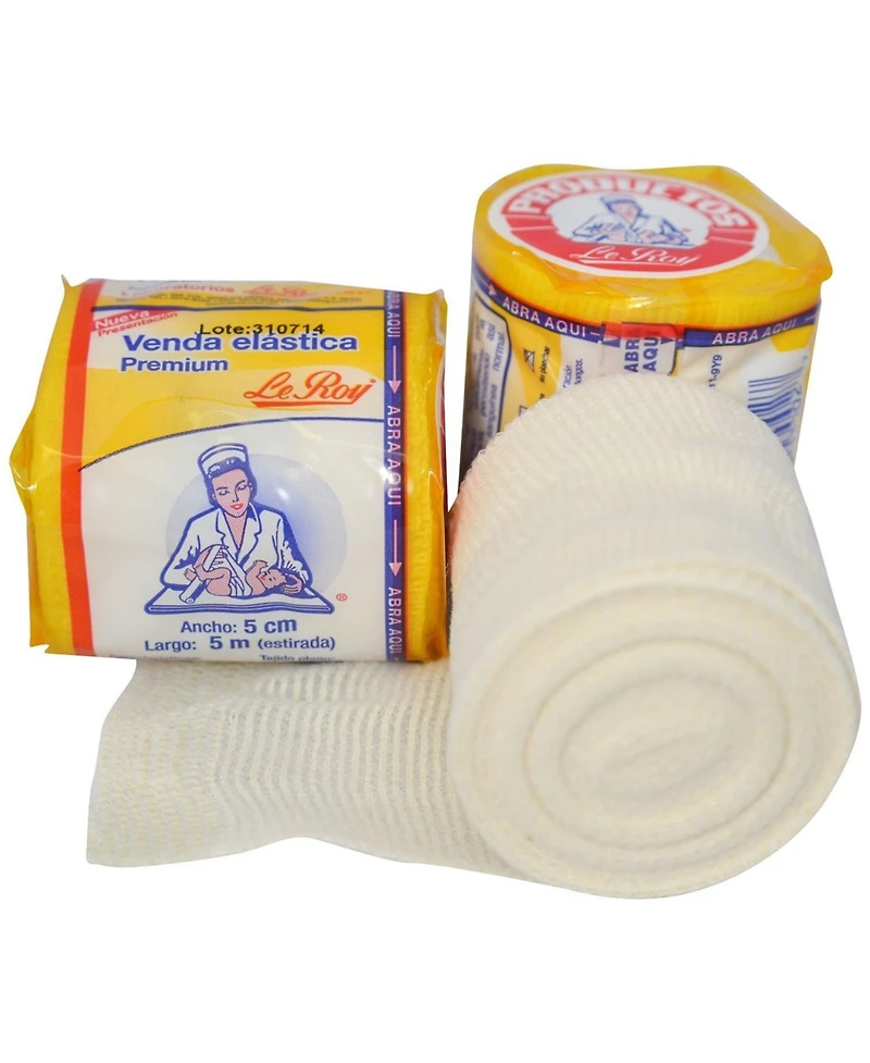 Amber Sports Le Roy Mexican Gauze Boxing Hand Wraps Elastic Bandages Revgear Ambra LeRoy Combat Sports Non-Sterile, 2" x 5.5 yd