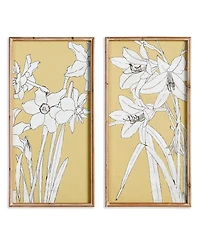 Flowering Amaryllis Prints, Set Of 2