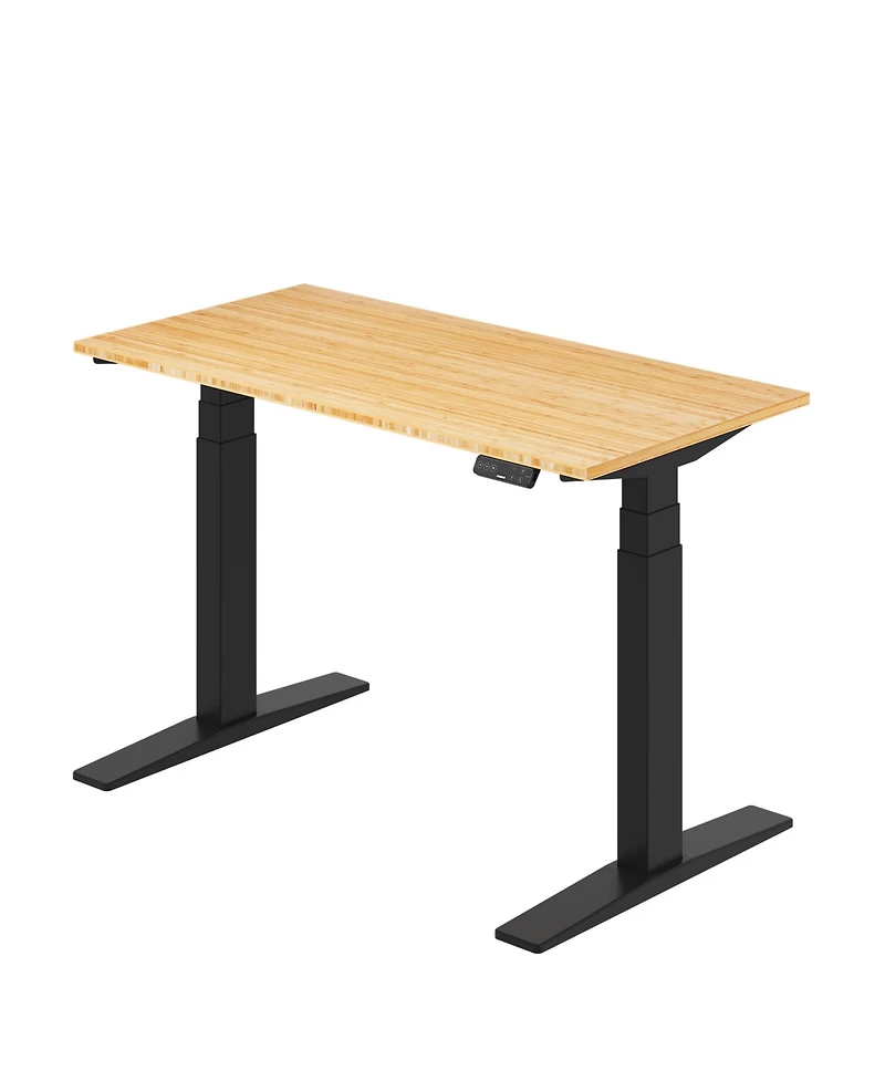 Flexispot E7-commercial W Electric Adjustable Standing Desk, Bamboo Top