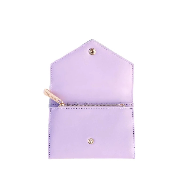 Packed Party Shellebrate Confetti Wallet, Cute Bifold Multi Card Organizer and Coin Purse With Gold Zipper for Women