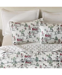 Linery & Co. Holiday Printed Microfiber Quilt Set with Shams