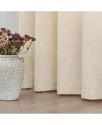 Linen Blend Privacy and Light Filtering Texture Grommet Pair(2 Panels
