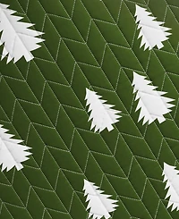 Linery & Co. Lodge Microfiber Quilt Set with Shams - Little trees