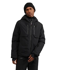 Pajar Men's Elias Mixed Media Ski Jacket with Fixed Hood